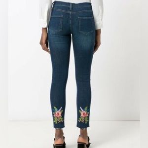 Gucci embroidered skinny jeans